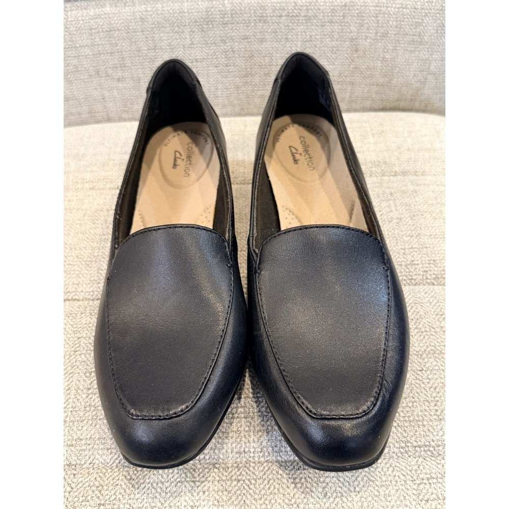 CLARKS WOMENS  KEESHA LUCA LOAFER BLACK NOIR‎ STYLE USA SIZE 8